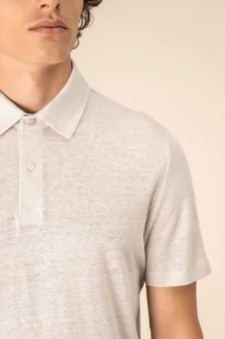 Polo uomo in lino