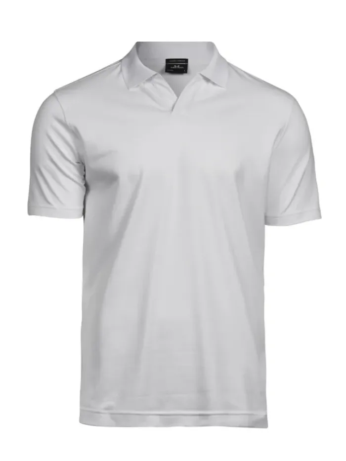 Polo UomoScollo a V Cotton Stretch, Comfort e Stile