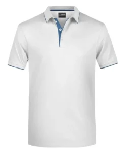 Polo Uomo Stripe 100% Cotone, Colletto a Righe, Classic Fit
