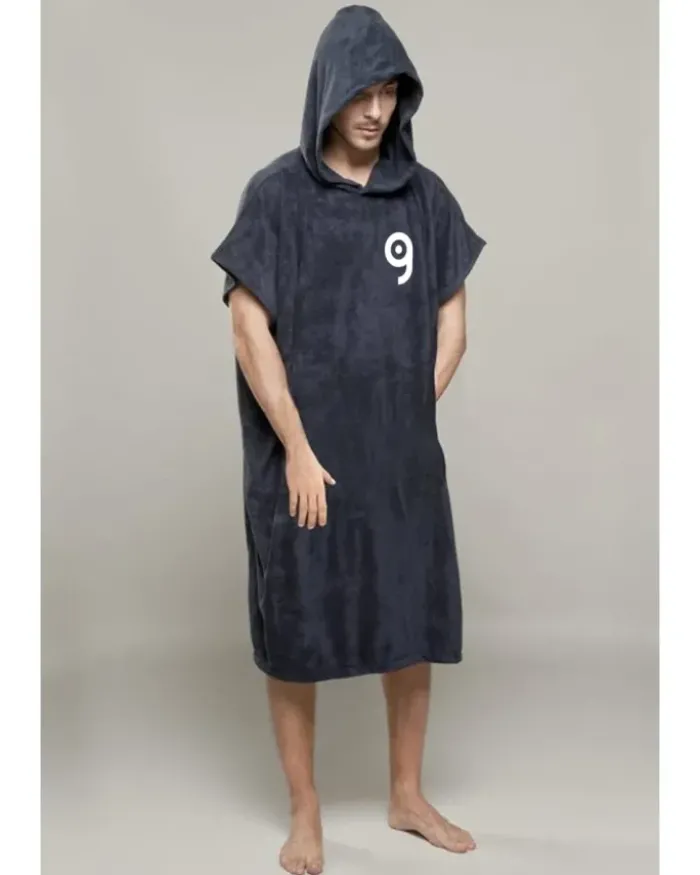 Poncho Gymin Spugna 100% Cotone con Cappuccio 89x108 cm