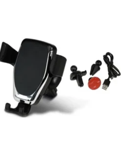 Porta cellulare auto wireless Qi, plastica resistente