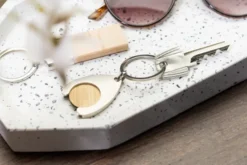 Portachiavi con gettone per carrellozoinc