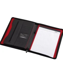 Portadocumenti MANHATTAN A4 PU nero con zip e scomparti multipli