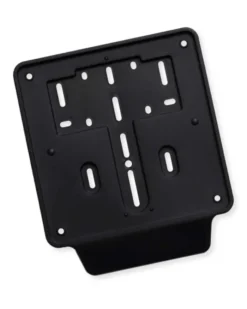 Portatarga moto Massy nero in polipropilene 18,8x22 cm