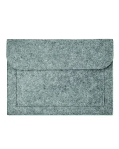 POUCHLO Portadocumenti 15" in feltro RPET grigio con tasca frontale