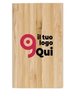 Power Bank Ruby in bamboo 4000mAh | Compatto, leggero, eco
