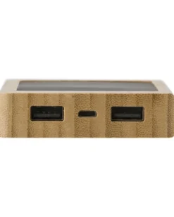 Power Bank solare in bamboo