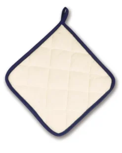 Presina da cucina in cotone 3 - Bordo a contrasto