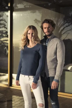 Pullover Sonette Cardigan Donna Dralon® Cotone, Scollo a V, Zip