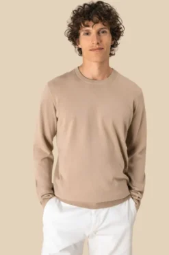 Pullover uomo ecosostenibile girocollo