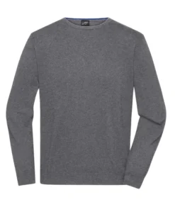 Pullover UomoGirocollo Cotone 260g, Maglia Leggera