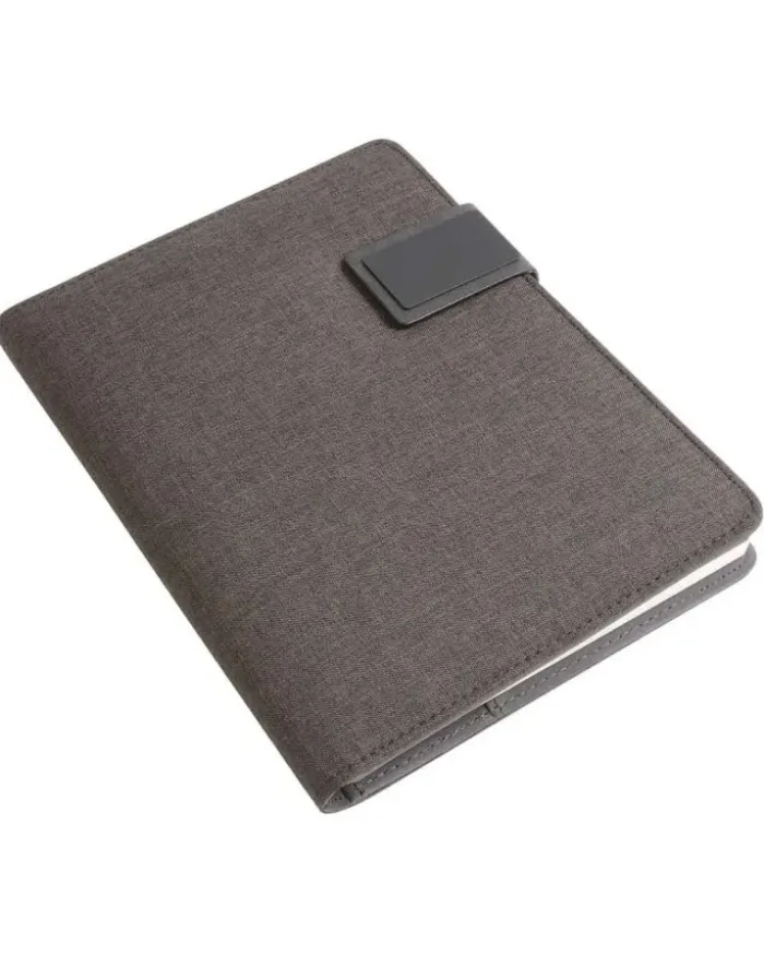 Quaderno organizer A5 Bravo in tessuto mélange, 14.8x21cm