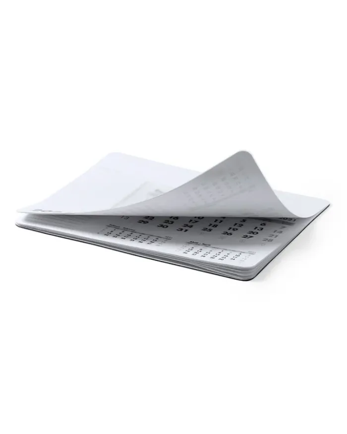 Rendux Tappetino Mouse Calendario PVC 12 mesi con note, trasparente