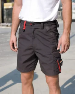 Result Work-Guard Shorts uomo con tasche, bande riflettenti