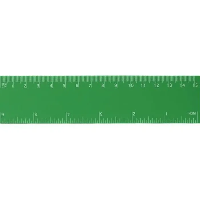 Righello Rothko 15 cm plastica flessibile trasparente con doppia scala