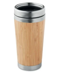 RODEODRIVE+ Thermos 400ml inox-bamboo, doppio strato, tappo PP