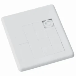 Rompicapo PASTIME gioco del 15 in plastica bianca 9x7,5 cm