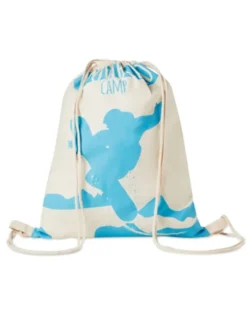 Sacca in cotone 180g Naturale con chiusura a cordino