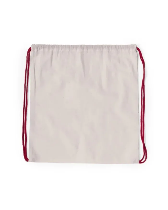 Sacca Tianax in cotone 100% con corde colorate