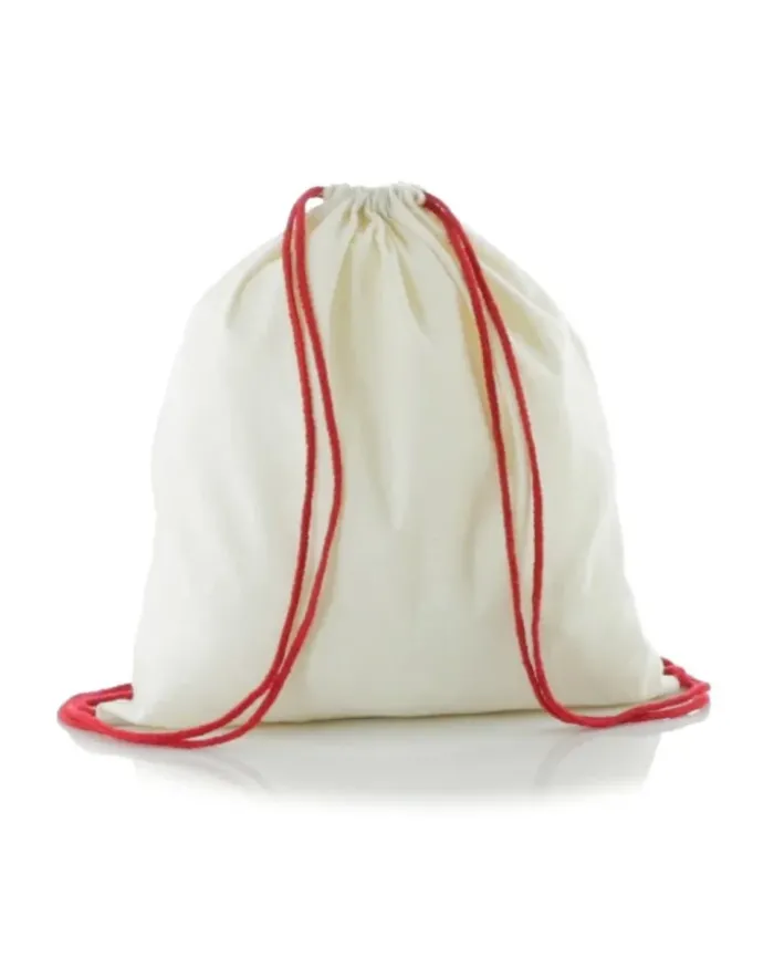 Sacca Tianax in cotone 100% con corde colorate