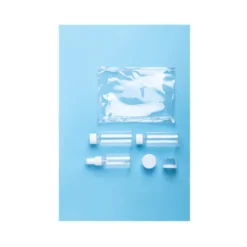 Set Beauty Case Viaggio Flaut Trasparente 5 Accessori in PVC