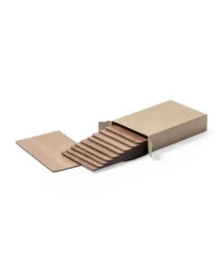 Set Cartolinas Inary 10 Cartoncini Legno Naturale, Finitura Granulata