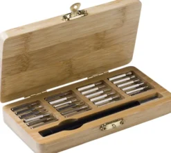 Set di attrezzi willow | custodia di bambù | 25 pz