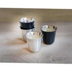 Set di tazze per caffè espresso in acciaio inossidabile