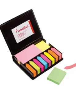 Set Foglietti Memo Remind Me 8 Colori in Astuccio Similpelle