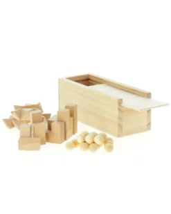 Set Genium Giochi di Abilità in Legno Naturale con Scatola