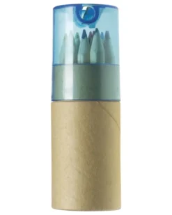 Set 12 Matite Colorate Terrence con Temperamatite ABS e Cartone