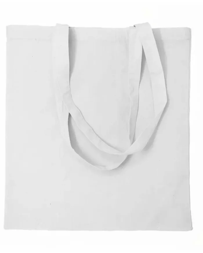 Shopper Cotone Organico 38x42cm Manici Lunghi