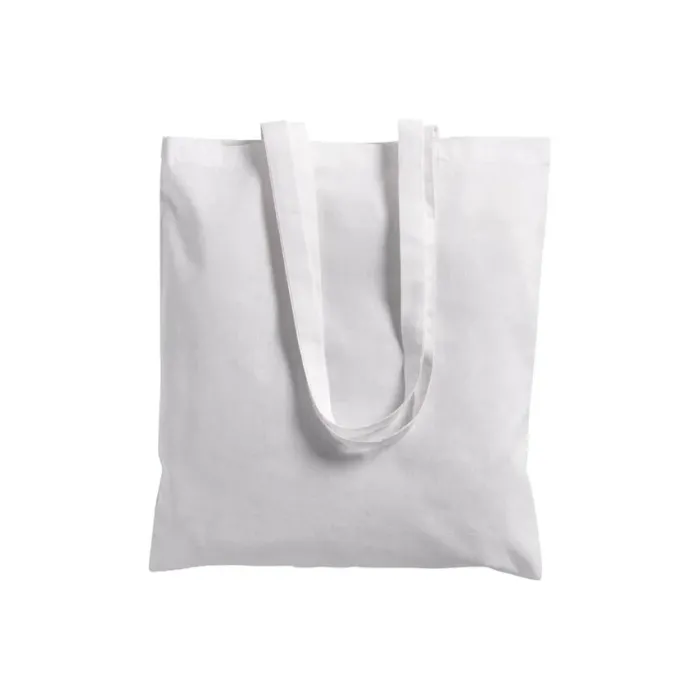 Shopper cotone pesante con soffietto e zip - 38x42x8 cm
