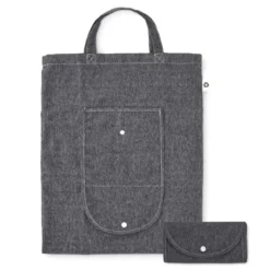 Shopper DUOFOLD bicolore in cotone e poliestere riciclati 38x42