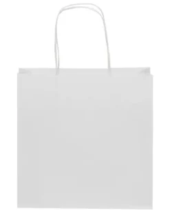 Shopper kraft piccolo con manici intrecciati 24x9x24cm riciclabile
