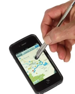 SMART TOUCH Penna Blu Acciaio Inox, Apertura a Giro, 13,8 cm