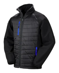 Softshell Compass imbottito uomo eco, antivento, trapuntato