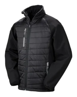 Softshell Compass imbottito uomo eco, antivento, trapuntato