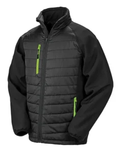 Softshell Compass imbottito uomo eco, antivento, trapuntato
