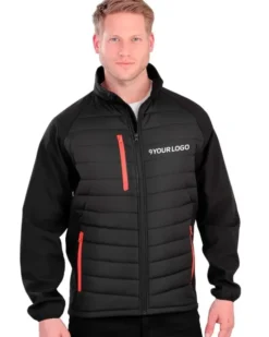 Softshell Compass imbottito uomo eco, antivento, trapuntato