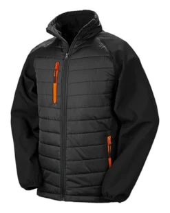 Softshell Compass imbottito uomo eco, antivento, trapuntato