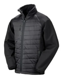 Softshell Compass imbottito uomo eco, antivento, trapuntato