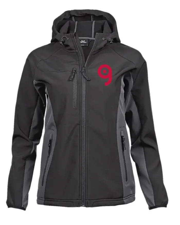 Softshell donna con cappuccio e zip regular fit