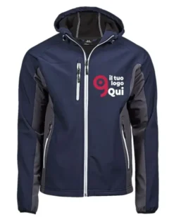 Softshell Hooded Performance Jacket 260g uomo nera