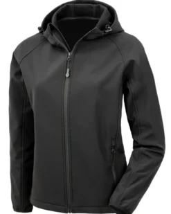 Softshell 3 strati riciclato con cappuccio, zip NATULON®, 290g/m²