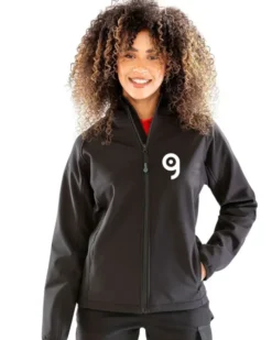 Softshell 3 strati riciclato con cappuccio, zip NATULON®, 290g/m²