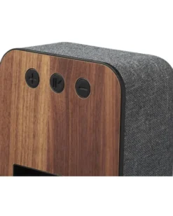 Speaker Bluetooth Shae Legno e Tessuto Grigio 5W con Microfono