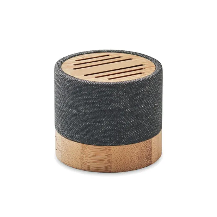 Speaker BOOL wireless 5.0 in RPET e bamboo con LED, 3W