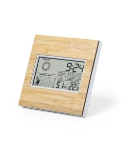 Stazione Meteorologica Behox Nature bamboo, sveglia e sensore