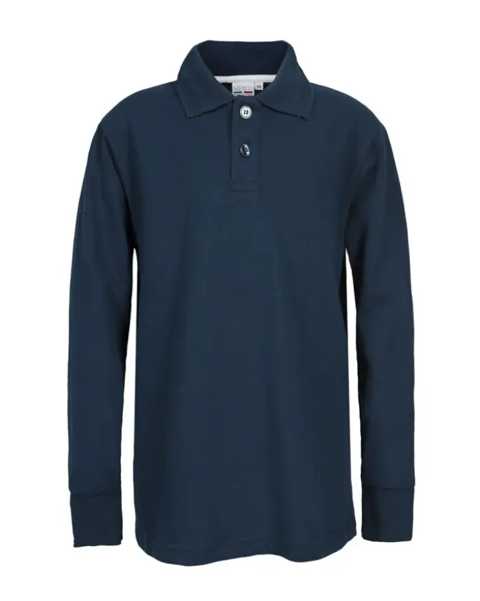 Stile Bambino Polo Manica Lunga Cotone 100% Regular Fit